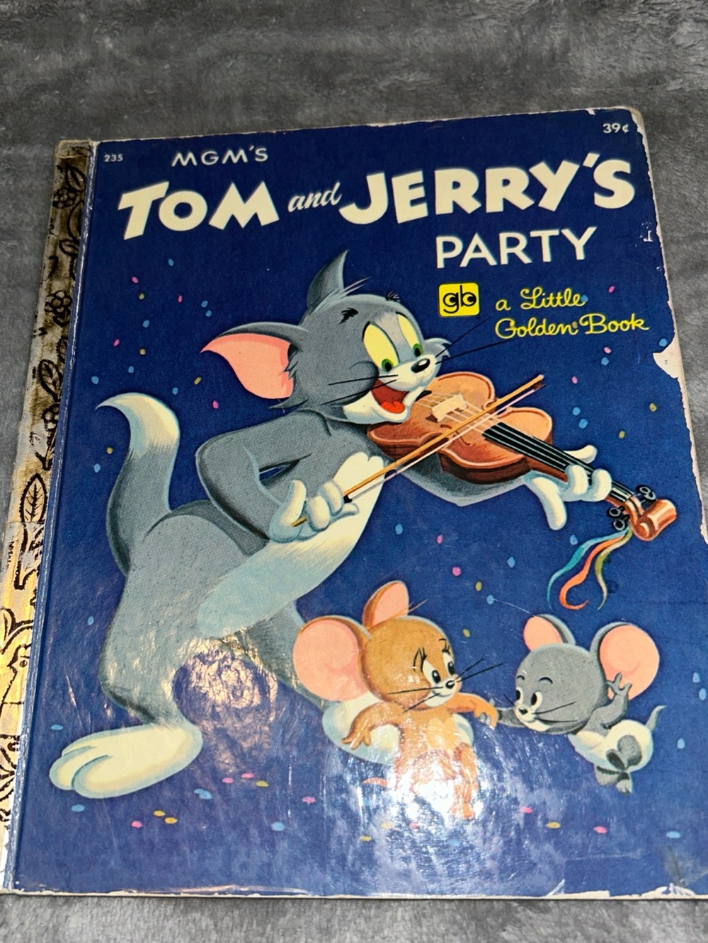 A Little Golden Book, Tom And Jerry’s Party, 4th Printing, 1973